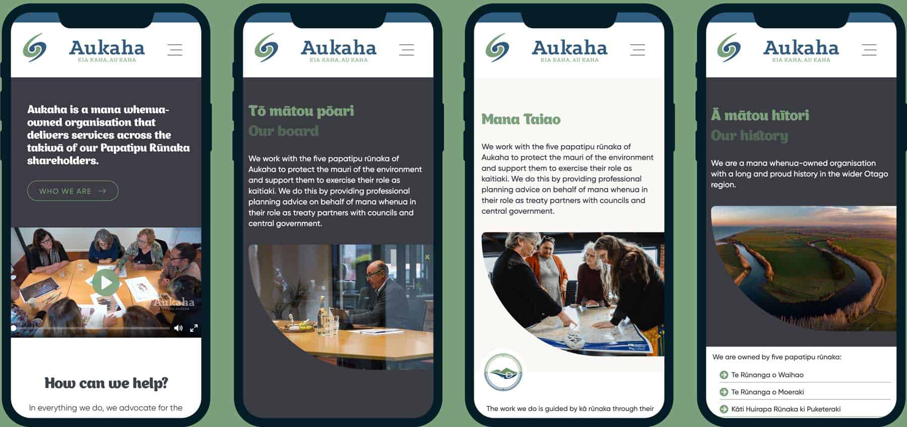 Aukaha: Aukaha mobile 4 col