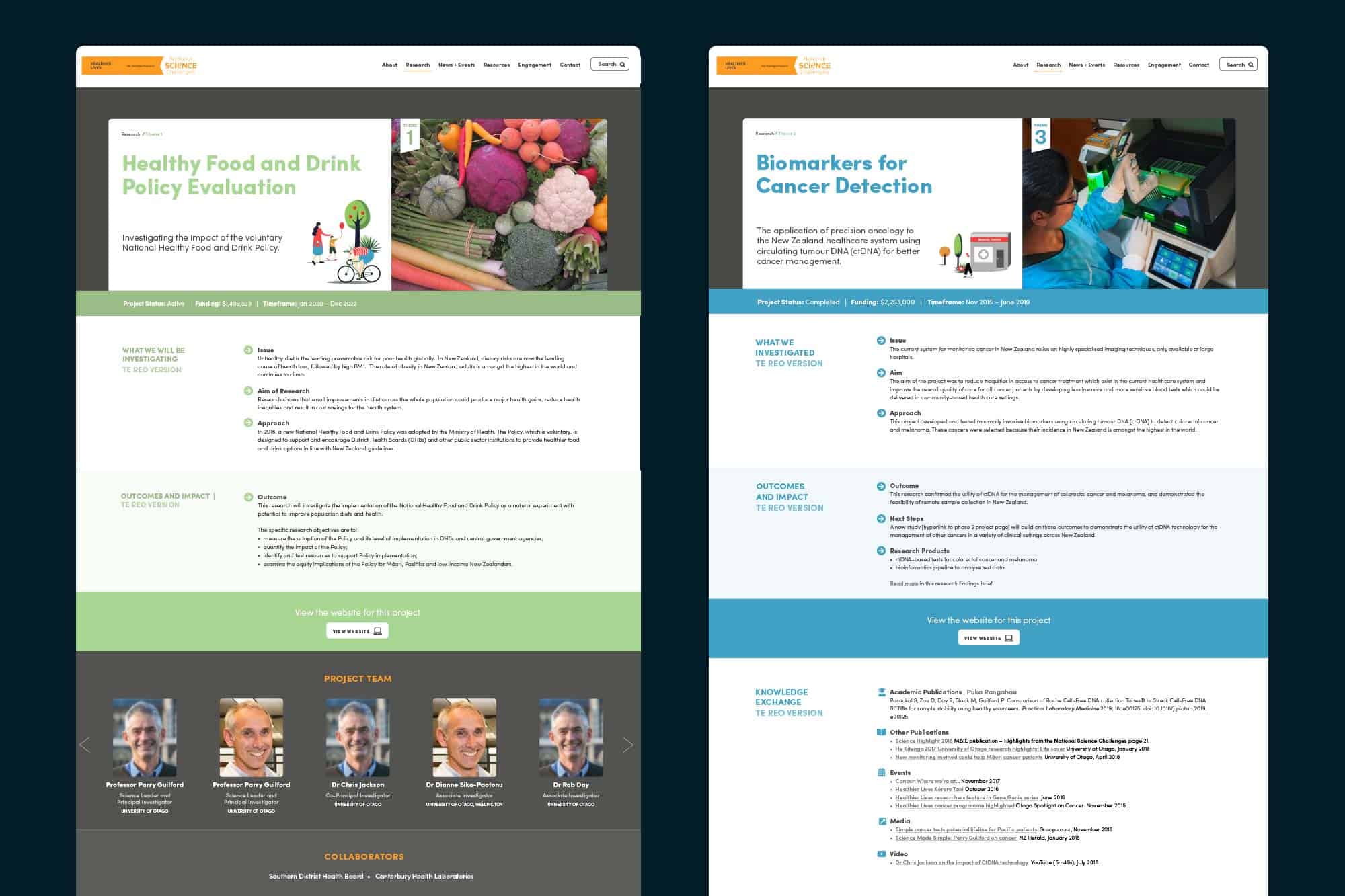 Healthier Lives - National Science Challenge: Healthier Lives projects
