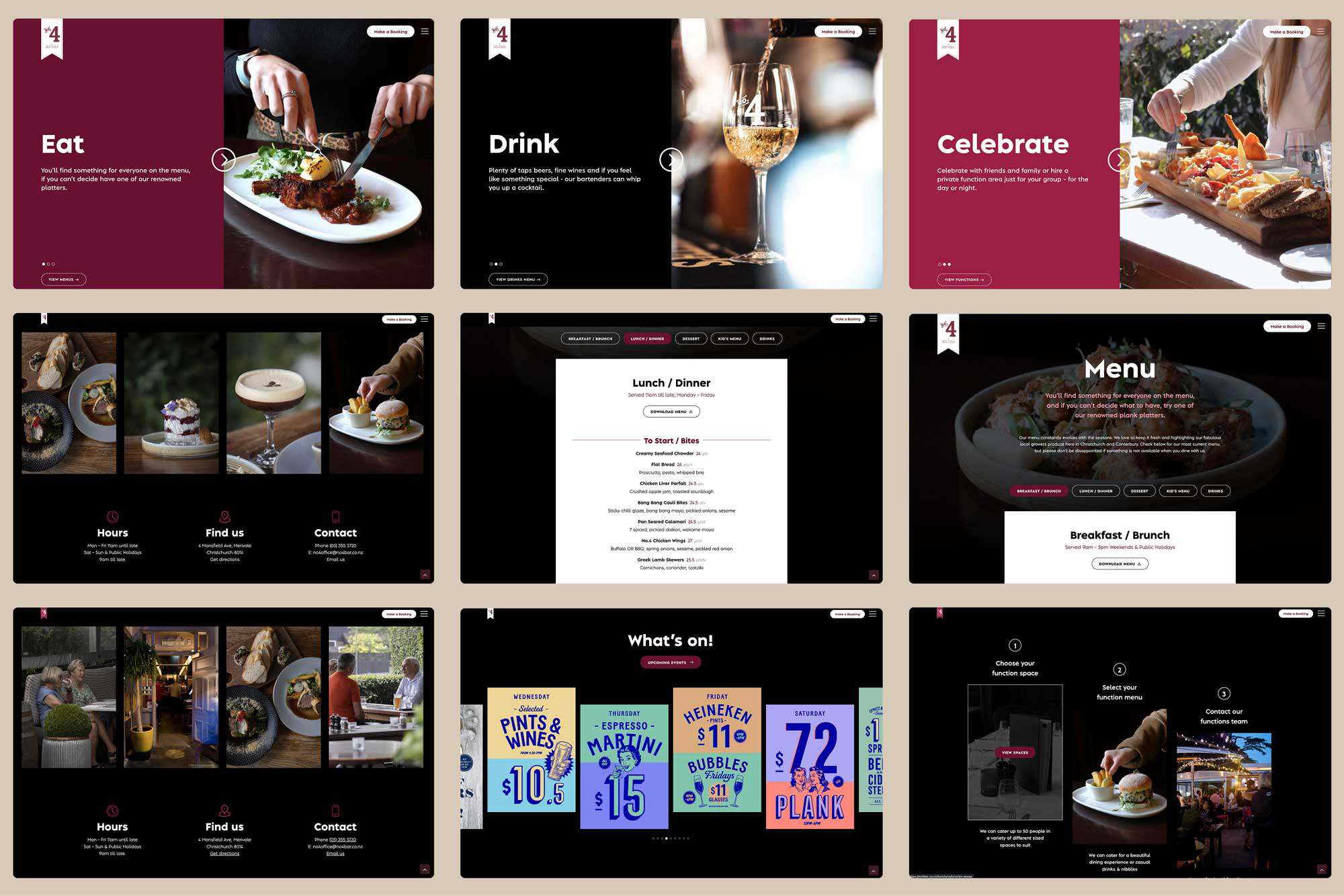 No.4 Bar &amp; Restaurant: N04Bar 9pages