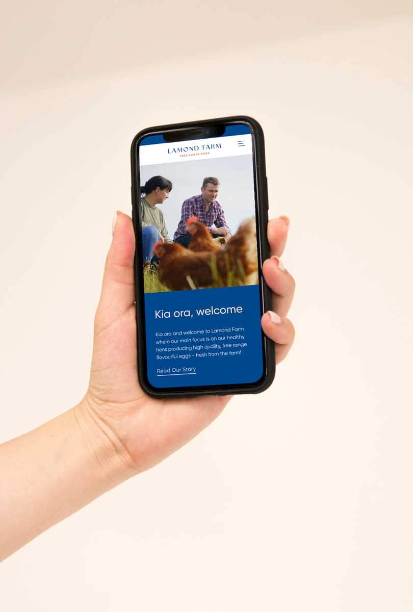 Lamond Farm: lamond mobile mockup